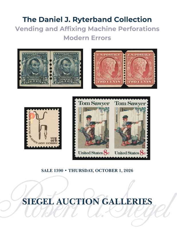 Upcoming Sales — Siegel Auction Galleries